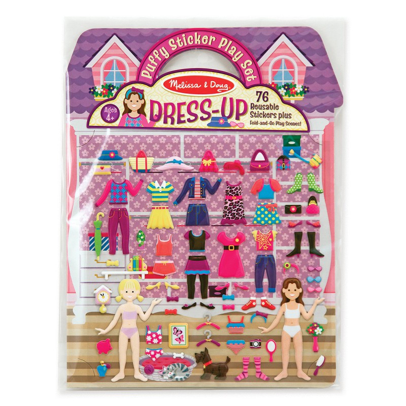 Abtibilduri pufoase pentru imbracaminte, Melissa&Doug